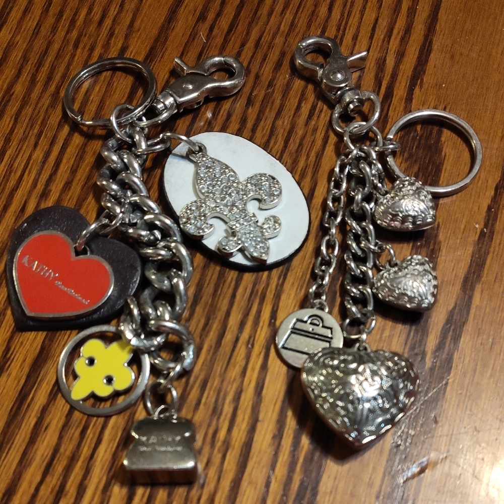 Silver and Black Purse Charm Keychain